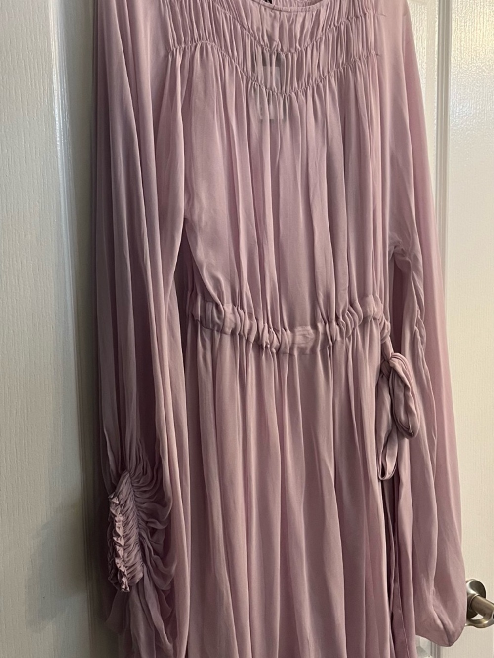 Emporio Armani Lavender Pleated Dress - Picture 14 of 15